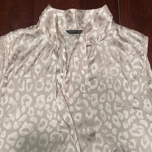 Shein, silver animal print top